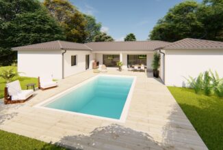 votre maison de 106m2 sur un terrain de 2000m2 sur la commune de La Chapelle-Aubareil au prix de 245900&euro; avec Alpha Constructions